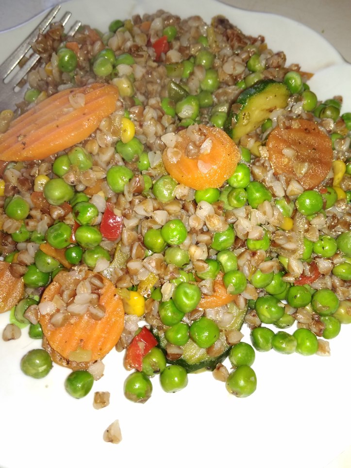 гречневая каша с овощами