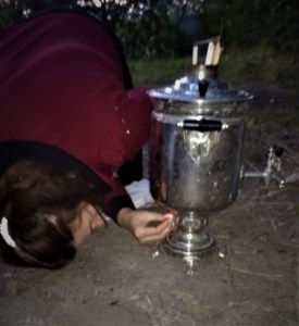 как зажечь самовар на дровах
