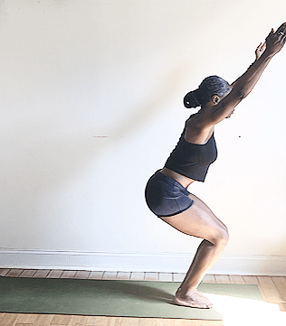 уткатасана поза стула